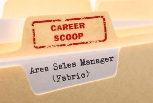 Career Scoop file, on what it's like to work as an Area Sales Manager (Fabric)