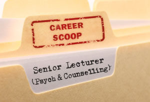 Career Scoop file, on what it's like to work as a Senior Lecturer