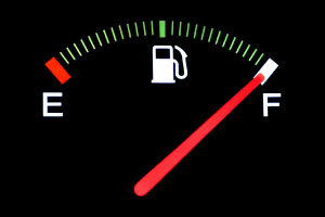 Picture of a full fuel gauge, as a metaphor for feeling energised in your job and career
